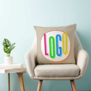 ERSTELLEN SIE IHREN EIGENEN ROUND LOGO-PROTOTYP KISSEN