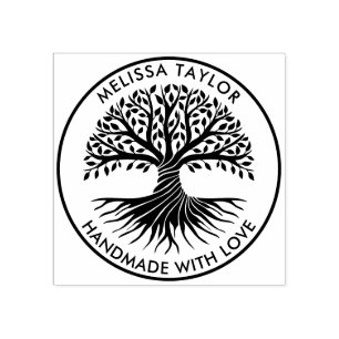 Erstellen Sie Ihren eigenen Round Tree of Life Fam Gummistempel
