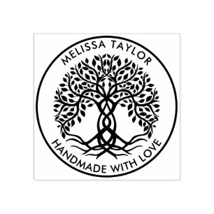 Erstellen Sie Ihren eigenen Round Tree of Life Fam Gummistempel