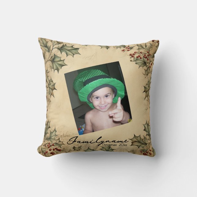 Erstellen Sie Ihren eigenen rustikalen Holzofen Kissen (Vorderseite)