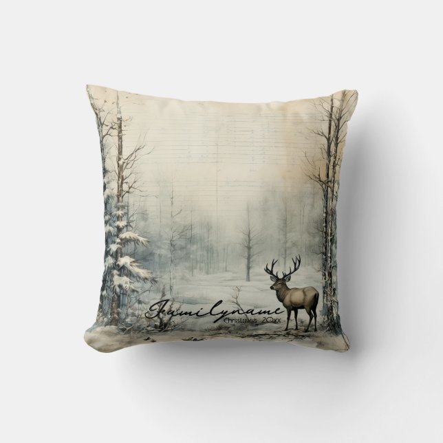 Erstellen Sie Ihren eigenen rustikalen Vintagen Wi Kissen (Vorderseite)