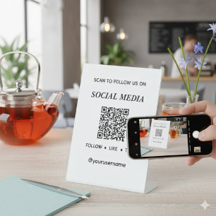 Erstellen Sie Ihren eigenen Scan, um die QR der so Sockelschild