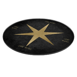 Erstellen Sie Ihren eigenen schwarzen und goldenen Schneidebrett