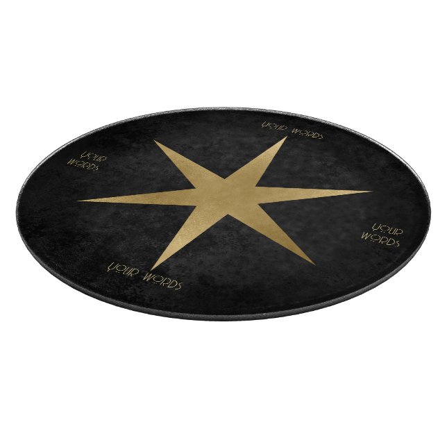 Erstellen Sie Ihren eigenen schwarzen und goldenen Schneidebrett (Ecke)