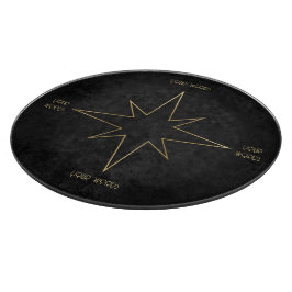 Erstellen Sie Ihren eigenen schwarzen und goldenen Schneidebrett