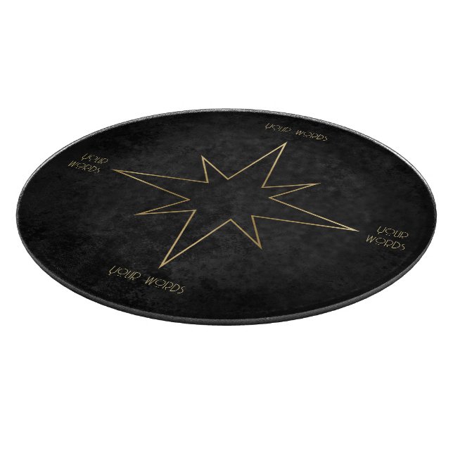 Erstellen Sie Ihren eigenen schwarzen und goldenen Schneidebrett (Ecke)