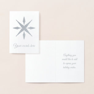 Erstellen Sie Ihren eigenen Silver Found Snowflake Folienkarte