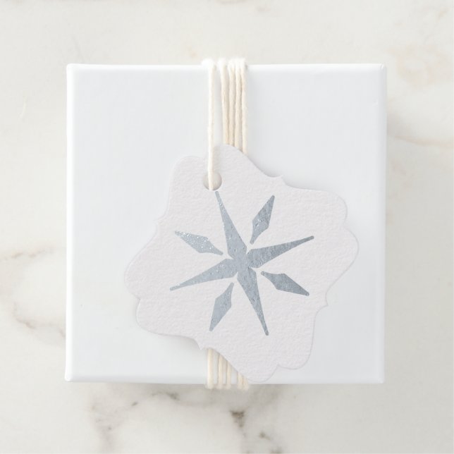 Erstellen Sie Ihren eigenen Silver Found Snowflake Geschenkanhänger (Mit Box)