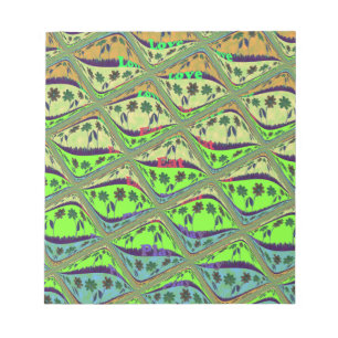 Erstellen Sie Ihren eigenen Spaß Retro schöne Blum Notizblock