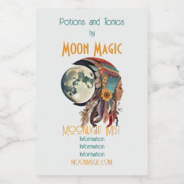 Erstellen Sie Ihren eigenen spirituellen Boho Voll Weinetikett