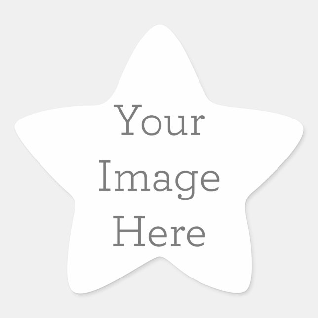 Erstellen Sie Ihren eigenen Star-Aufkleber Stern-Aufkleber (Vorderseite)