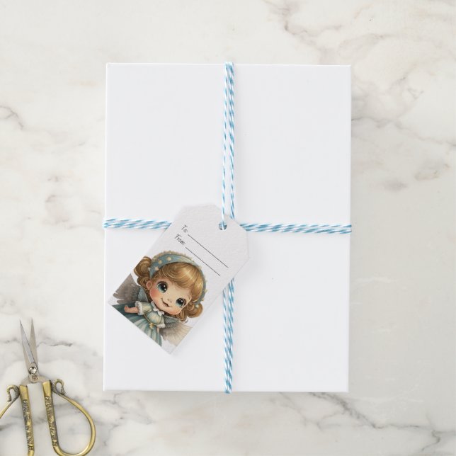 Erstellen Sie Ihren eigenen Starblonde Weihnachtsg Geschenkanhänger (Mit Garn)