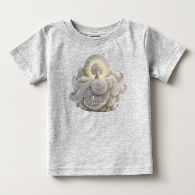 Erstellen Sie Ihren eigenen süßen Mari Moon in Wol Baby T-shirt (Vorderseite)