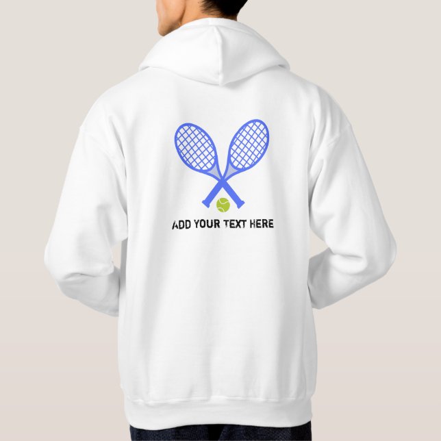 Erstellen Sie Ihren eigenen Tennisspieler Hoodie (Rückseite)
