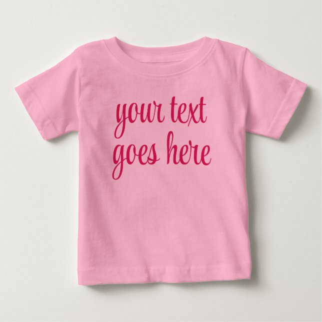 Erstellen Sie Ihren eigenen Text hochladen Bild ro Baby T-shirt (Vorderseite)