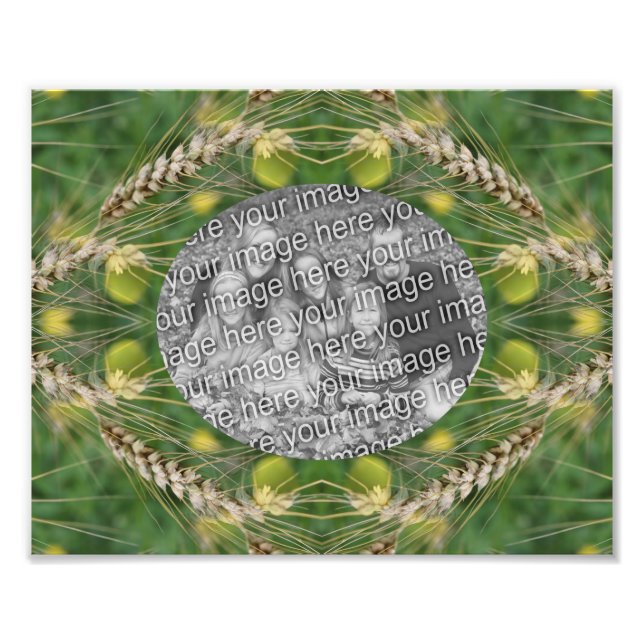 Erstellen Sie Ihren eigenen trockenen Sommergrasra Fotodruck (Vorne)