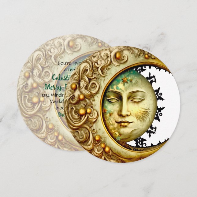 Erstellen Sie Ihren eigenen Viktorianischen Steamp Einladung (Vorne/Hinten)