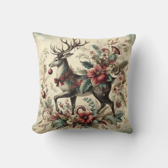 Erstellen Sie Ihren eigenen Viktorianischen Weihna Kissen (Vorderseite)