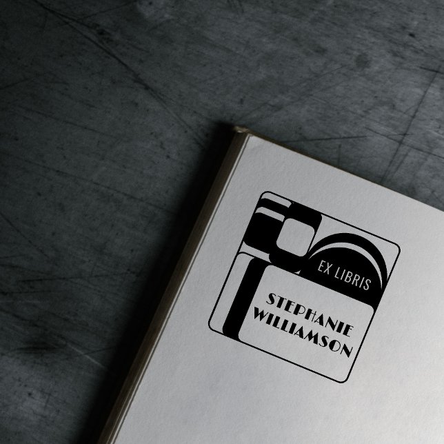 Erstellen Sie Ihren eigenen Vintagen Retro-Ex-Libr Gummistempel (Von Creator hochgeladen)