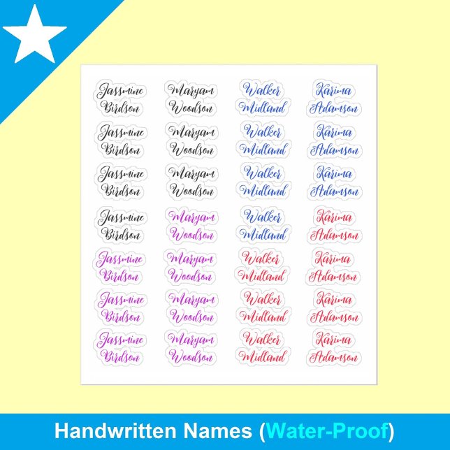 Erstellen Sie Ihren eigenen vollständigen Namen fü Aufkleber (full last name monogram stickers)