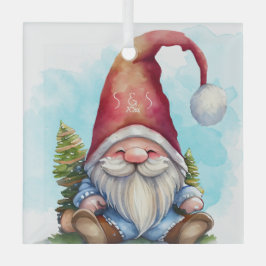 Erstellen Sie Ihren eigenen Weihnachtsbaum Gnome Ornament Aus Glas