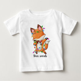 Erstellen Sie Ihren eigenen Weihnachtsfox Baby T-shirt