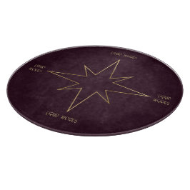 Erstellen Sie Ihren eigenen Wein & Gold Acht-Punkt Schneidebrett