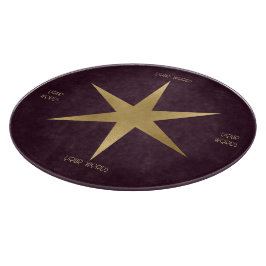 Erstellen Sie Ihren eigenen Wein & Gold Sechs-Punk Schneidebrett