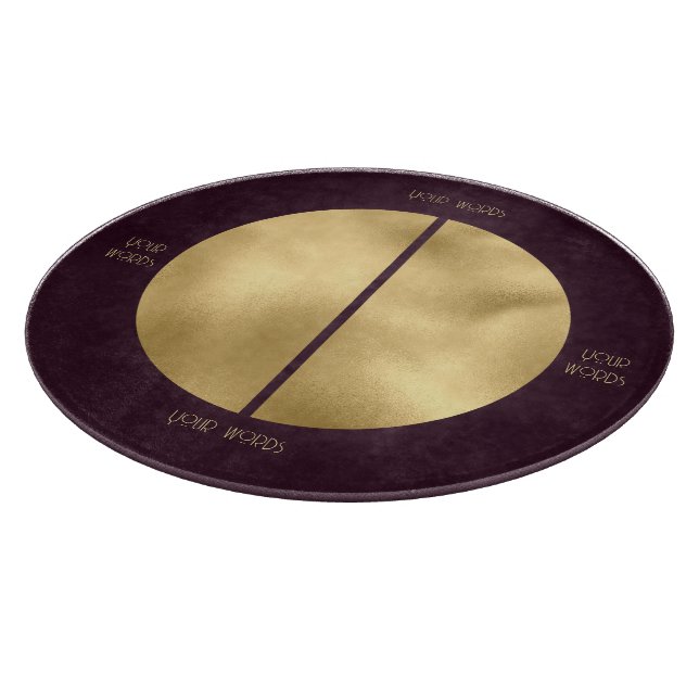 Erstellen Sie Ihren eigenen Wein & Gold Split Voll Schneidebrett (Ecke)