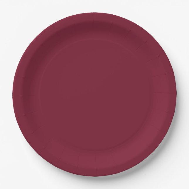 Erstellen Sie Ihren eigenen Wein Rot Pappteller (Vorderseite)