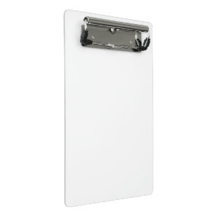 Erstellen Sie Ihren eigenen weißen Solid individue Mini Klemmbrett