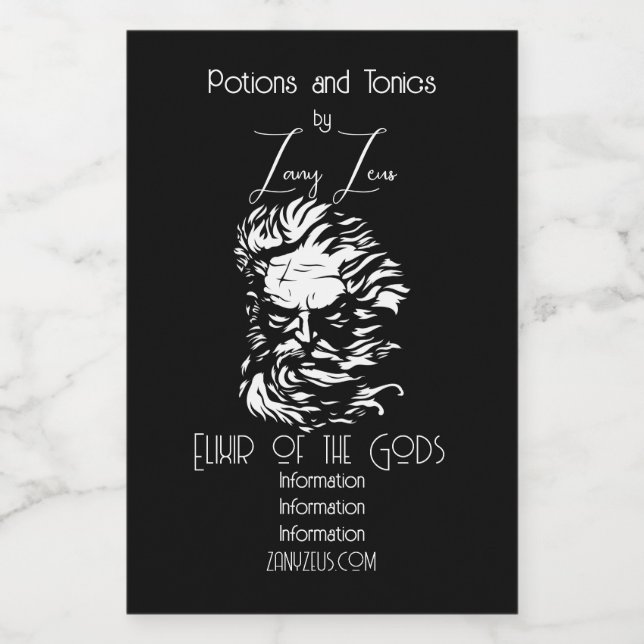 Erstellen Sie Ihren eigenen Zeus-Leiter Lebensmitteletikett (Einzelnes Label)