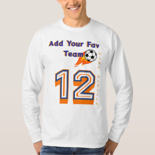 Erstellen Sie Ihren Lieblingsfußballernamen 12 T-Shirt