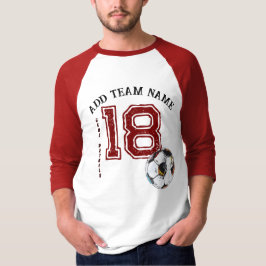 Erstellen Sie Ihren Lieblingsfußballernamen 18 Fuß T-Shirt
