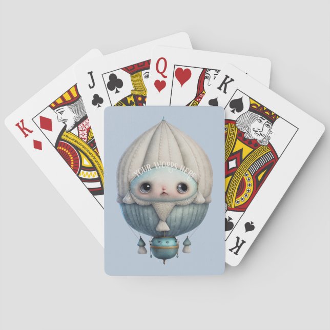 Erstellen Sie Ihren Niedlichen Steampunk-Heißluftb Spielkarten (Rückseite)