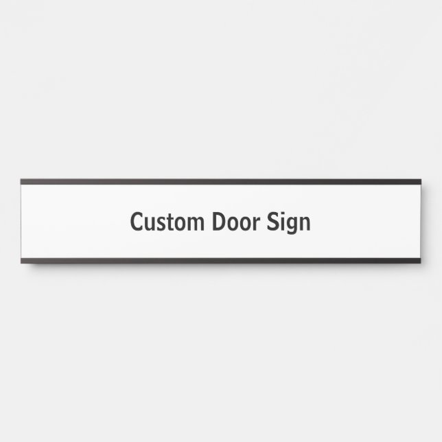Erstellen Sie Ihren personalisierten Long Black Türschild (Vorderseite )