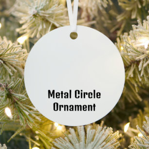 Erstellen Sie Ihren persönlichen Metallkreis-Ornam Ornament Aus Metall