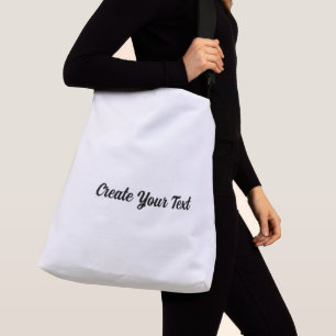 Erstellen Sie Ihren Text Handbag-Großer Einkauf Tragetaschen Mit Langen Trägern