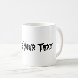 Erstellen Sie Ihren Text Personalisierte Keramik-K Kaffeetasse