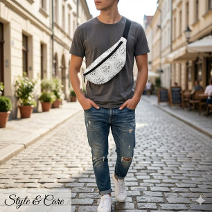 Erstellen Sie mit Ihrem Logo-Muster ein individuel Bauchtasche