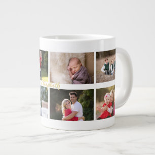 Erstellen Sie Personalisierten 8-Collage Monogram  Jumbo-Tasse