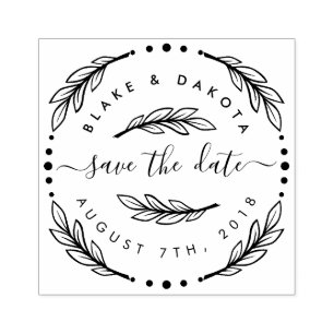 Erstellen Sie Save the Date Ihren eigenen handgeze Gummistempel