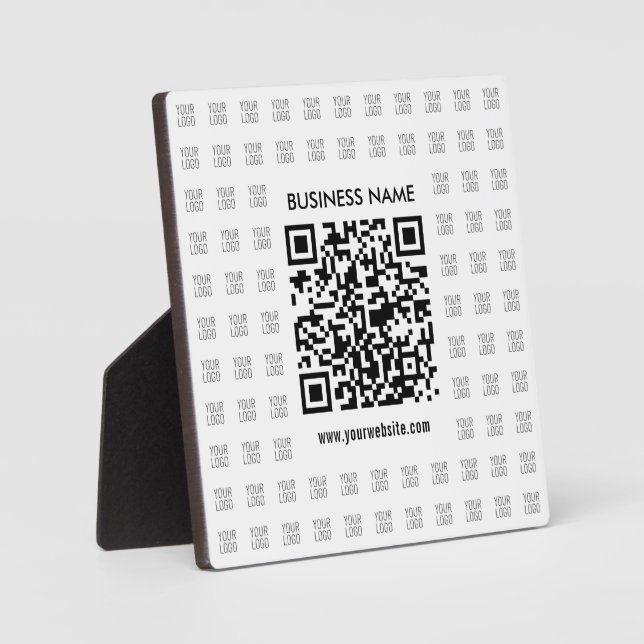 Erstellen Sie sofort ein skalierbares QR-Code- und Fotoplatte (Vorderseite)