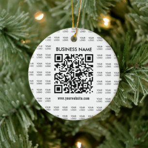 Erstellen Sie sofort ein skalierbares QR-Code- und Keramik Ornament