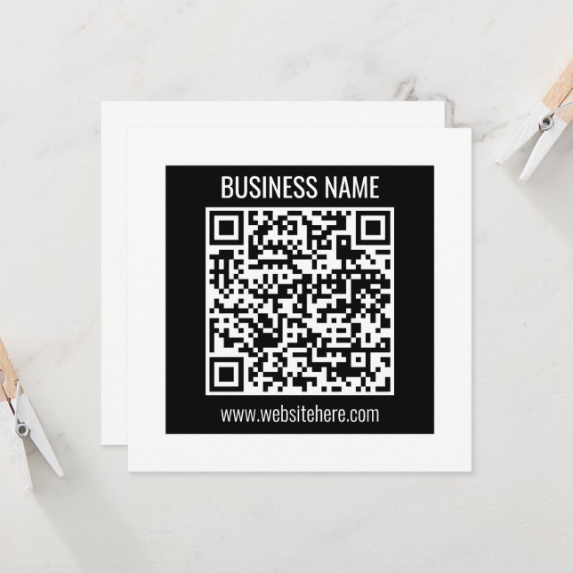 Erstellen Sie sofort einen modernen QR-Code Einladung (Vorderseite/Rückseite Beispiel)