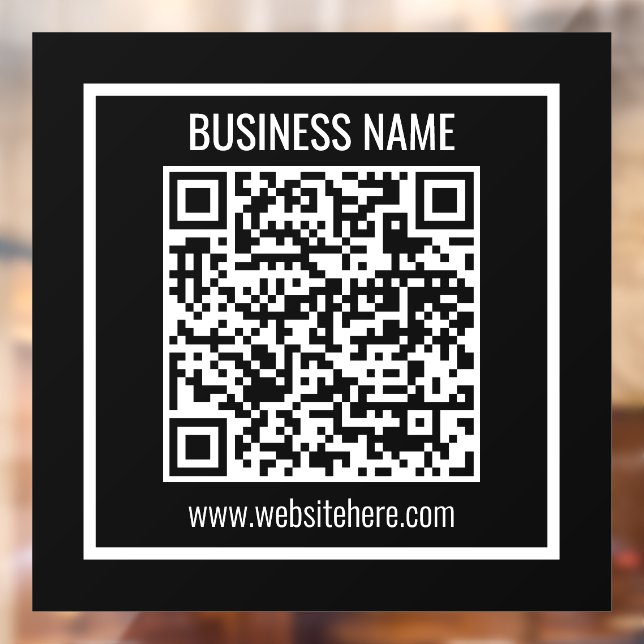 Erstellen Sie sofort einen modernen QR-Code Fensteraufkleber (Blatt 2)