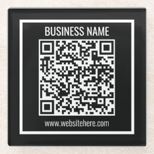 Erstellen Sie sofort einen modernen QR-Code Glasuntersetzer
