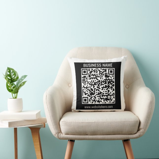 Erstellen Sie sofort einen modernen QR-Code Kissen (Stuhl )