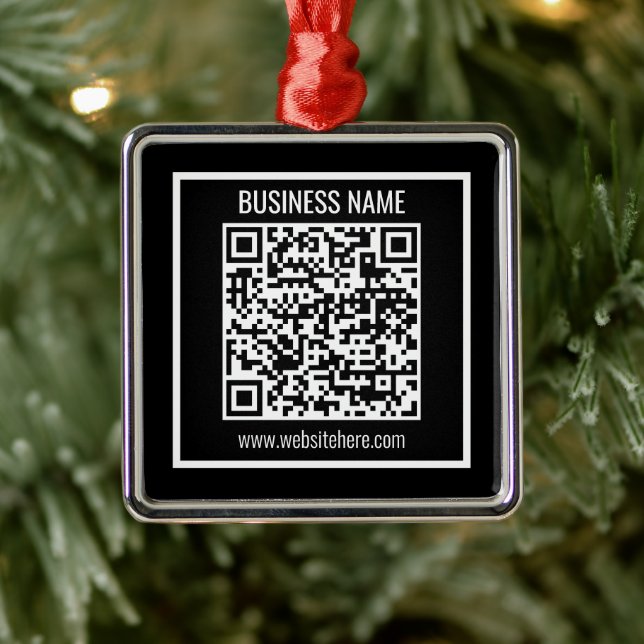 Erstellen Sie sofort einen modernen QR-Code Ornament Aus Metall (Baum)