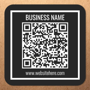 Erstellen Sie sofort einen modernen QR-Code Quadratischer Aufkleber